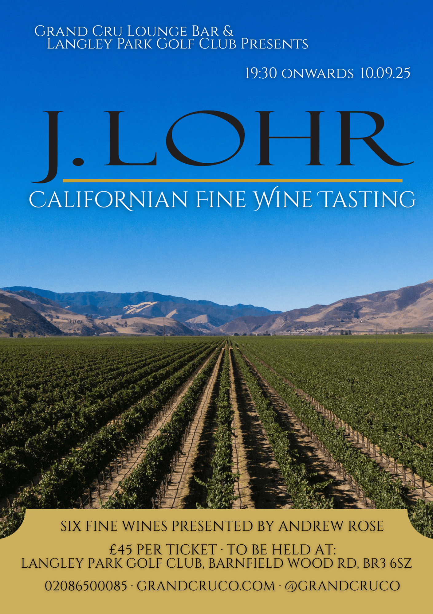 J Lohr Tasting Grand Cru Co A5